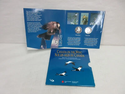 1995 Canada Uncirculated 2-Coin Commemorative Set Birds of Canada on the Wing - Image 1 of 4
