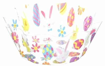 Creative Converting 319417 Multicolor Easter Icons Fluted Bowl - Image 1 of 2