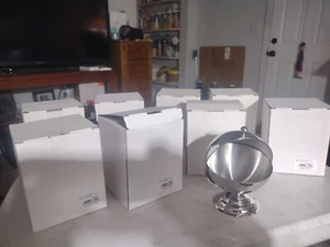 10 Ounce Stainless Steel Candy Dish/Sugar Bowl with Roll Top (Lot of 8) New - Picture 1 of 9