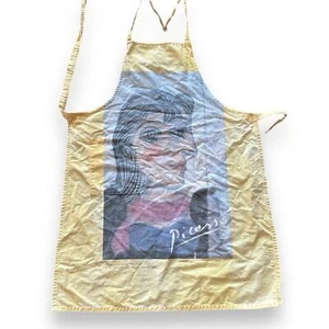 Vintage PABLO PICASSO MARIGOLD Ent. Apron rare yellow authorized by Heirs 1983 - Picture 1 of 10
