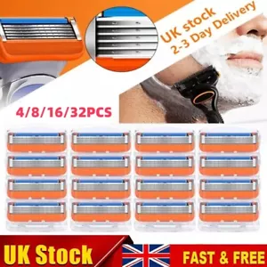 8/16/32Pc Shaving Razor Blades Refills Compatible for Gillette Fusion 5 Proglide - Picture 1 of 16