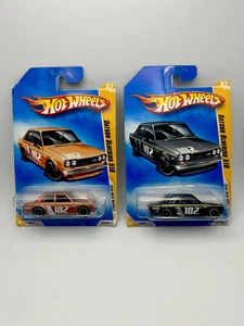 Hot Wheels 2009 New Models Datsun Bluebird 510 LOT OF 2 - Copper And Gray 37/42 - Picture 1 of 15