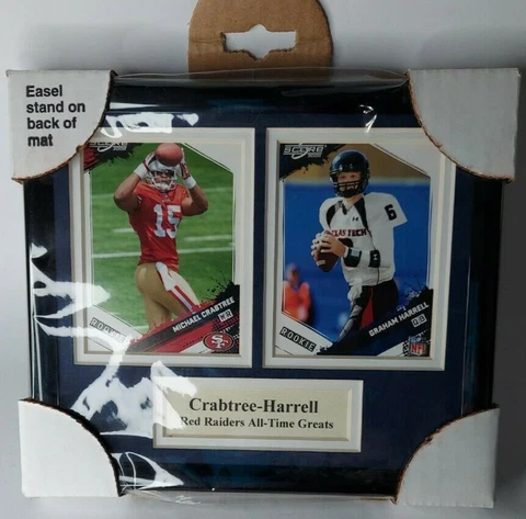 Texas Tech Red Raiders All-Time Greats Card Frame Crabtree Harrell Cover