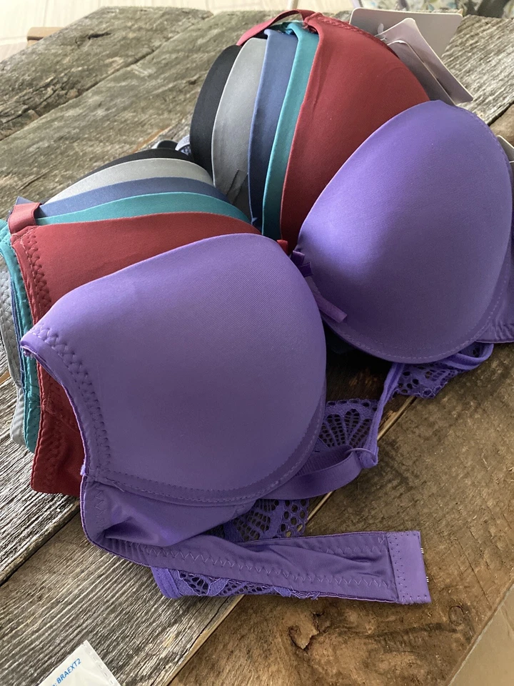 Angelina 花朵蕾丝文胸 36B (6 件装) — 第 1/4 张图片