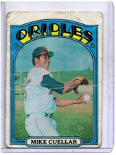 1972 TOPPS #70 MIKE CUELLAR BALTIMORE ORIOLES