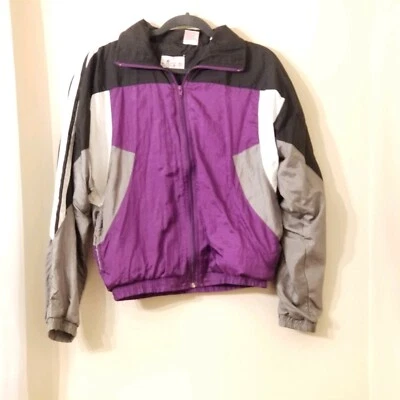 Vtg  B.I. Gear colorblock nylon jacket Size Small windbreaker retro track - Image 1 of 4