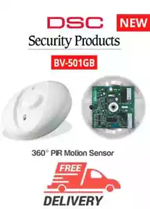DSC BV-501GB CEILING MT PIR CONT/GLASS/TAMP Glassbreak Detector 360° coverage - Picture 1 of 1