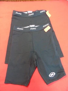 Lot of 2 pcs Bike Compression Shorts Black Size Youth L - Picture 1 of 6