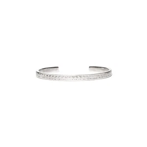 Brazalete de puntos de arce - plata esterlina sólida .925 - grande - Imagen 1 de 3