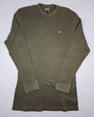 Camisa térmica vintage Southpole tejida gofre para hombre XL verde Y2K grunge SK8 Foto 1 de 4