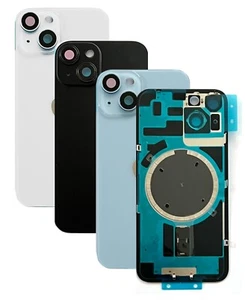 Backcover do iPhone 14 Wstępnie zmontowane tylne szkło Pokrywa baterii Szkło Obudowa Magnes - Zdjęcie 1 z 10