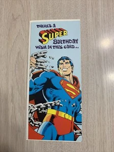 DC SUPERMAN GEBURTSTAG GRUSSKARTE NEU UNBENUTZT 1978 - Bild 1 von 3