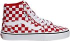 NEW Vans Filmore Hi Shoes Womens Canvas High Top Red White Checkerboard Size 6.5