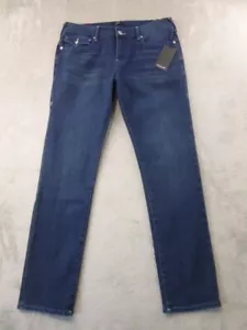 Pantalones de mezclilla True Religion para hombre 34x31 Rocco relajados ajustados azul oscuro lavado solapa bolsillo - Imagen 1 de 19