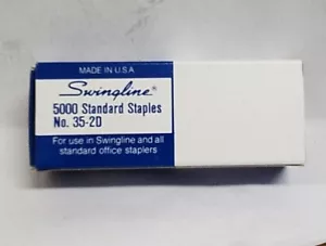 Swingline Staples, Standard, 1/4" Length, 210/Strip, 5000/Box - Picture 1 of 6