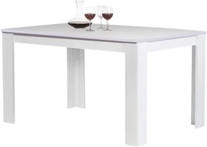 Tavolo Sala Da Pranzo Cucina Forma Rettangolare Design Moderno in Legno MDF Fini - Foto 1 di 12