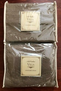 EDLE EXCELLENCE VILLA 2er Set SAN MARINO Standard Kissenbezüge PAAR Taupe Neu mit Etikett - Bild 1 von 6