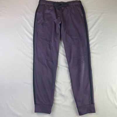 Under Armour Youth Size Large YLG Cold Gear Track Sweat Pants Purple Athletic - Image 1 of 4