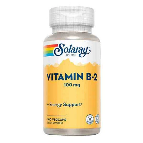 Vitamin B-2 100 mg 100 Caps By Solaray - Image 1 of 1
