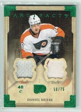 13-14 UD Upper Deck Artifacts  Daniel Briere  /75  Jersey--Patch