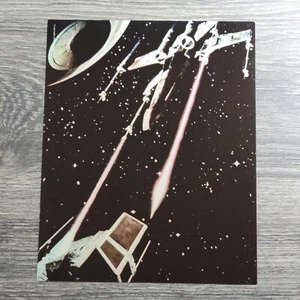 VTG Star Wars 8" x 10" Print Death Star X-Wing Tie Bomber Battle Scene Movie a - Picture 1 of 10