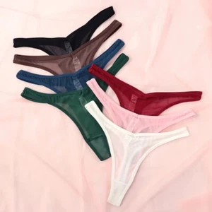 Women Sexy G-String Thong Underwear Lace Panty Transparent Lingerie Intimates - Picture 1 of 19