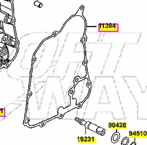GUARNIZIONE CARTER STATORE COPPA OLIO KYMCO DOWNTOWN 300 2010 2011 - Imagen 1 de 1