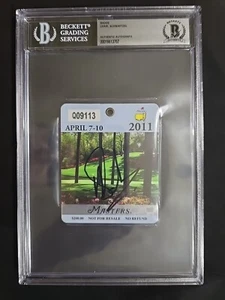 Charl Schwartzel Masters Champion Signed Official 2011 Badge Beckett 3 - Picture 1 of 2