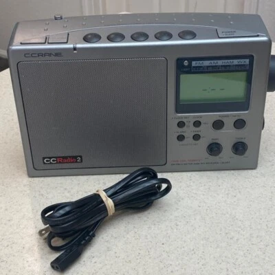 C Crane  CCRadio-2  Portable  AM FM and 2-Meter Ham Band  WX Weather Radio - Image 1 of 4