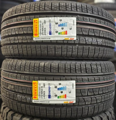 2X PIRELLI SCORPION VERDE 275/40/22 ALL SEASON 275 40 ZR22 XL 108Y 2754022 L/R - Image 1 of 4