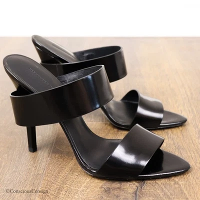 Alexander Wang Masha Patent Leather Slip On Sandal Heels Size 40 / US 10 - Image 1 of 4