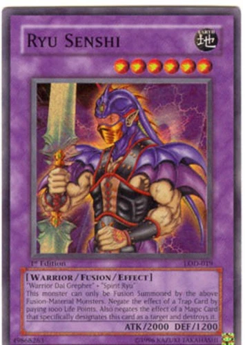 Ryu Senshi - LOD-019 - Super Rare - 1st Edition - Damaged - Image 1 of 1
