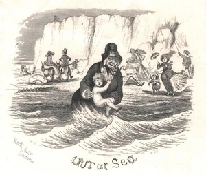 GB QV ILLUSTRATED LETTERSHEET CARICATURE *OUT AT SEA* Unused Cover CLIFFS XG172 - Picture 1 of 18