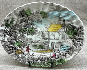 Vintage Myott THE HUNTER Keramik 12,5" Servierplatte handgraviert England - Bild 1 von 10