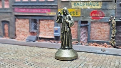 Statua "Gesù" Monumento In Metallo Reale (!!) Statua Città Diorama H0 HO 1:87 - Immagine 1 di 3