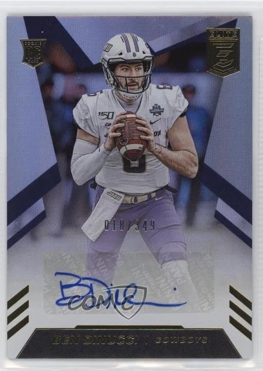 2020 Panini Donruss Elite Elite Rookie Auto /349 Ben DiNucci #RA-BD Auto RC - Image 1 of 2