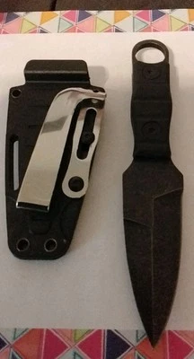 7.5" Fixed Blade Knife Sheath Full Tang Pocket EDC Neck Knife FREE SHIPPING  - Image 1 of 4