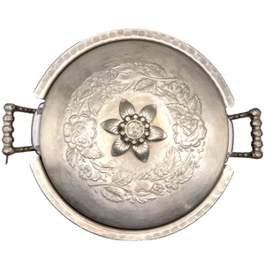 Vintage Everlast Hammered Forged Metal Aluminum Casserole Dish W/PYREX Insert - Picture 1 of 13