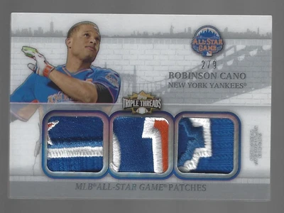 Robinson Cano 2014 Topps Triple Treads All Star Patches Triple Patch 2/9 💲 - Imagem 1 de 3