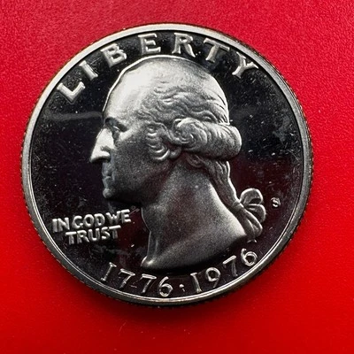 1976 S WASHINGTON QUARTER PROOF, BICENTENNIAL COIN - Image 1 of 2