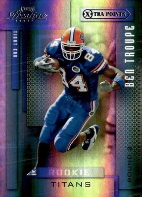 BEN TROUPE 2004 PRESTIGE **PURPLE** XTRA ROOKIE RC #75/75  !!🔥🔥FLORIDA/TITANS - Image 1 of 2