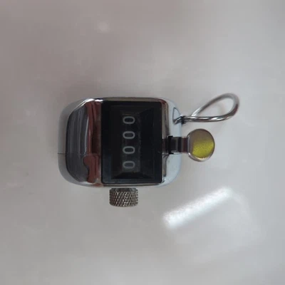 Clicker Counter 4 Digit Clear Lettering Hand Counters Clickers With Metal Shell - Image 1 of 3