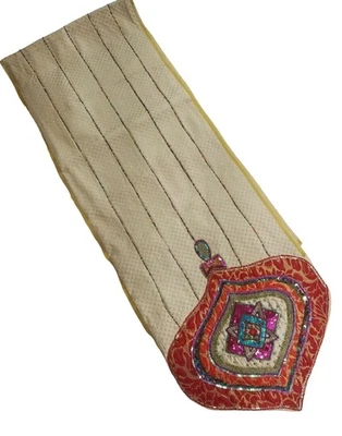 ✅Jewel Ornament Table Runner W/Beads & Sequins 13✅72 Pier 1 Imports PLEASE READ - Image 1 of 4