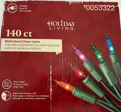 140 Motion Chaser Lights  Multi  8 Function Christmas CLASSIC INCANDESCENT! - Image 1 of 4