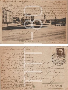 CONEGLIANO - PIAZZA MAZZINI UND DENKMAL FÜR DIE GEFALLENEN (TREVISO) 1932 - Bild 1 von 1