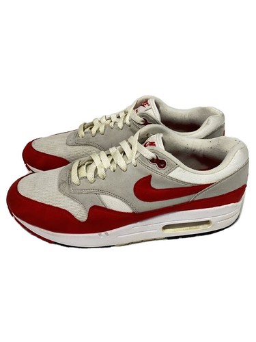 NIKE Uomo 9.5US Air Max 1 Anniversario Anniversario Aria Bianco 908375 103 