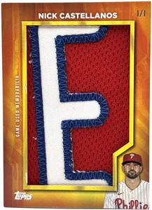2024 Topps - Nick Castellanos - Own the Name- GU Patch - One of One 1/1 - Read - Picture 1 of 2