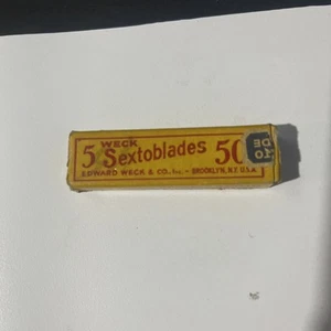 Sextoblades Edward Weck Sterling Precision Corp. Advertising 5 Pack Blades... - Afbeelding 1 van 5
