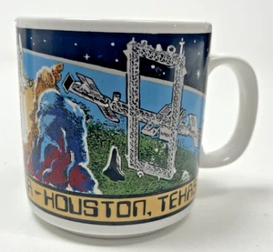 Vintage Johnson Space Center Mug Houston 80’s ISS Space Station Shuttle NASA - Picture 1 of 5