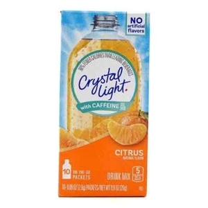 Crystal Light Sugar-Free Energy Citrus On-The-Go Powdered Drink Mix 10 Count - Picture 1 of 1
